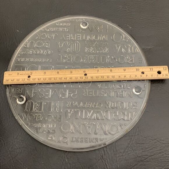 Charcuterie Glass 11 Inch Cheese Serving Cutting Board Appetizers Entertaining - Picture 4 of 4